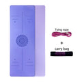 Yoga Mat With Position Line - Gym Vigour