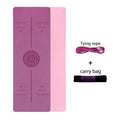 Yoga Mat With Position Line - Gym Vigour