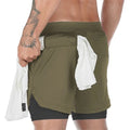 2 In 1 Men Athletic Shorts - Gym Vigour