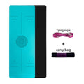 Yoga Mat With Position Line - Gym Vigour