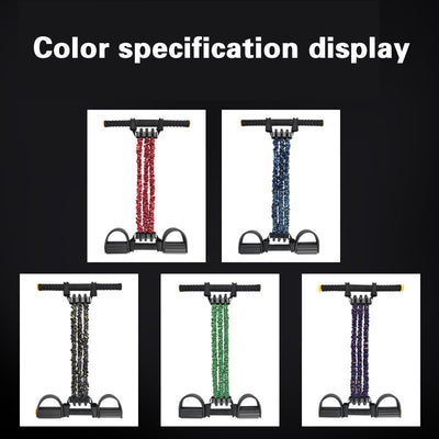 3 Tube Elastic Pull Rope Foot Pedal - Gym Vigour