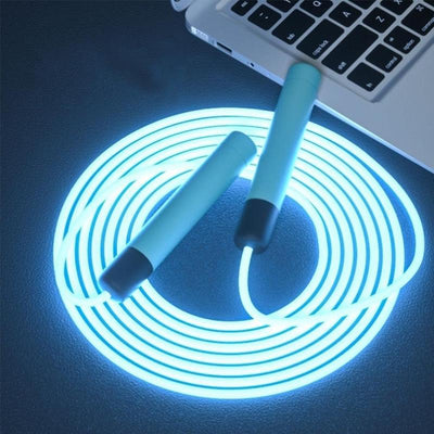 Skipping Adjustable Night Glowing Rope - Gym Vigour